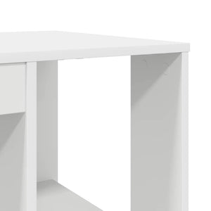Schreibtisch Weiß mit Regal 130cm