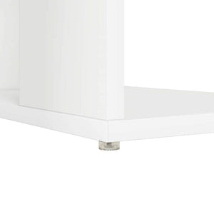 Schreibtisch Weiß mit Regal 130cm