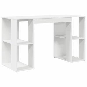 Schreibtisch Weiß mit Regal 130cm