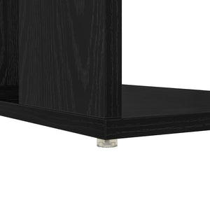 Schreibtisch mit Regal Schwarz Eichen-Optik