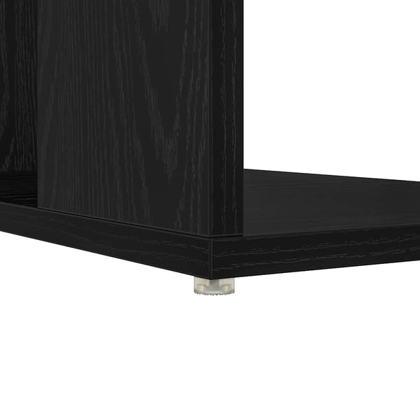 Schreibtisch mit Regal Schwarz Eichen-Optik