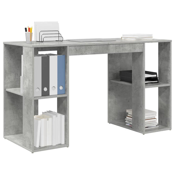 Schreibtisch Beton Grau 130 cm