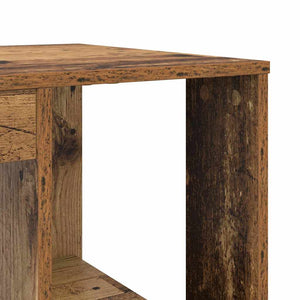 Schreibtisch mit Regal Altholz 130 cm