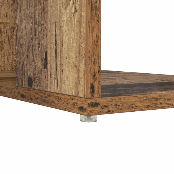 Schreibtisch mit Regal Altholz 130 cm