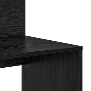 Schreibtisch mit Regal Schwarz Eiche 90cm