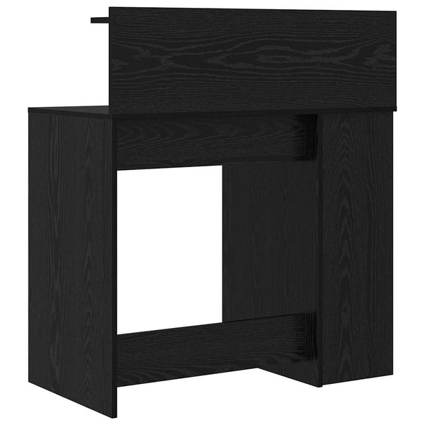 Schreibtisch mit Regal Schwarz Eiche 90cm
