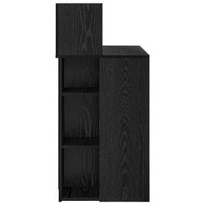 Schreibtisch mit Regal Schwarz Eiche 90cm