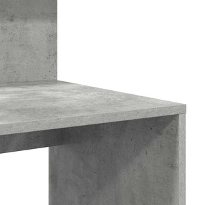 Schreibtisch Beton Grau 90 cm Holzwerkstoff