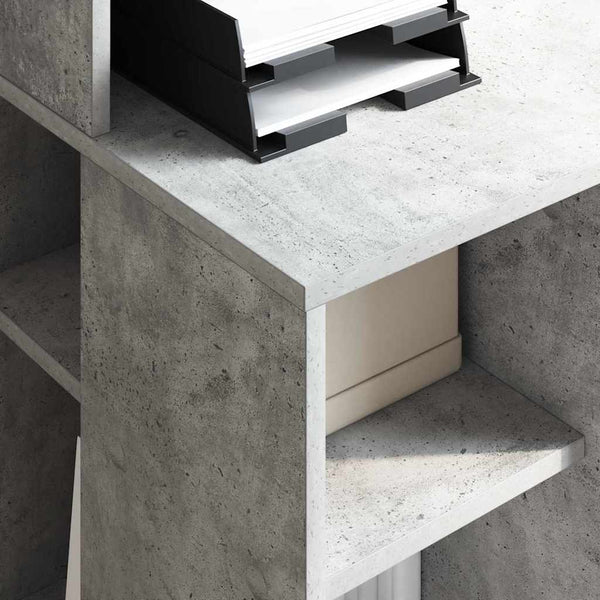 Schreibtisch Beton Grau 90 cm Holzwerkstoff