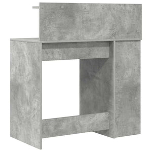 Schreibtisch Beton Grau 90 cm Holzwerkstoff