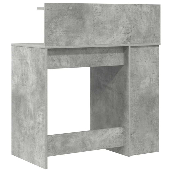Schreibtisch Beton Grau 90 cm Holzwerkstoff