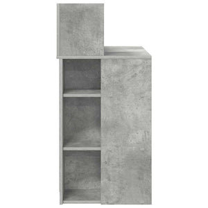 Schreibtisch Beton Grau 90 cm Holzwerkstoff