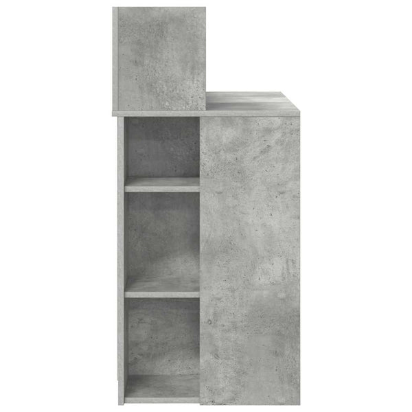 Schreibtisch Beton Grau 90 cm Holzwerkstoff