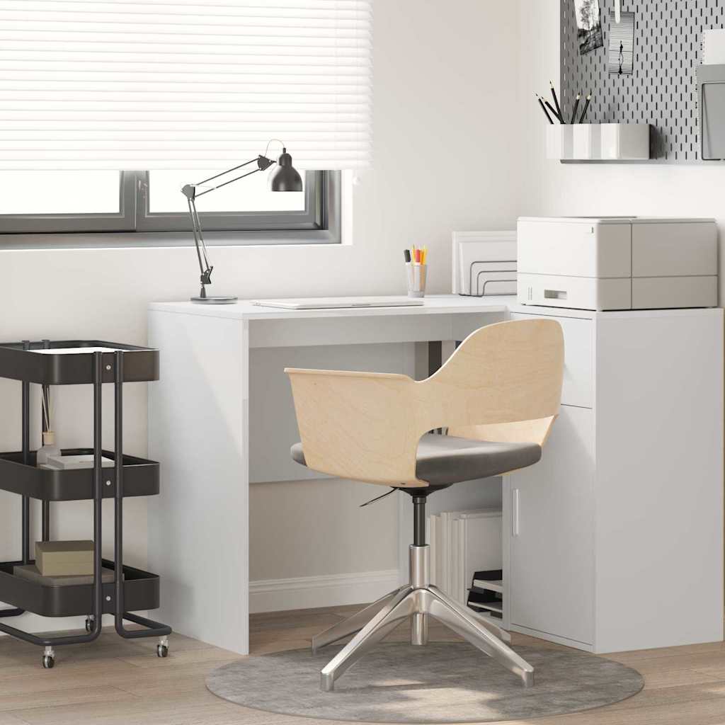 Schreibtisch Weiß mit Regal 102 cm