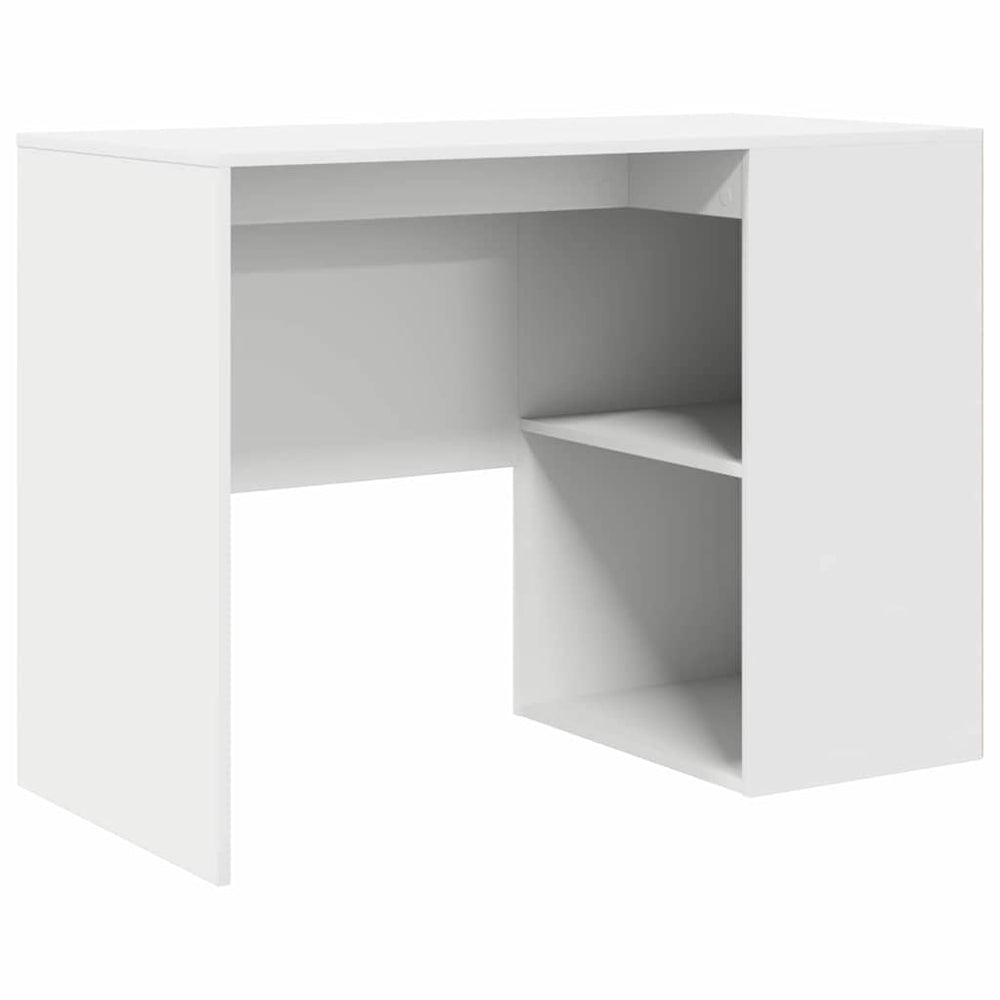 Schreibtisch Weiß mit Regal 102 cm