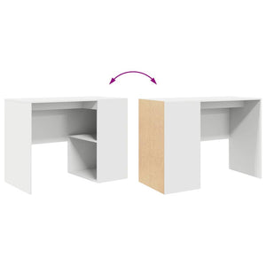Schreibtisch Weiß mit Regal 102 cm