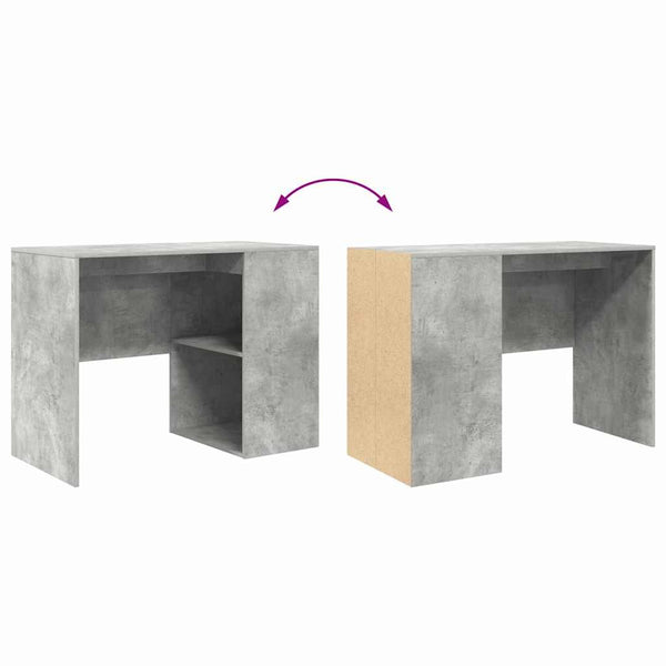 Schreibtisch Beton Grau 102 cm