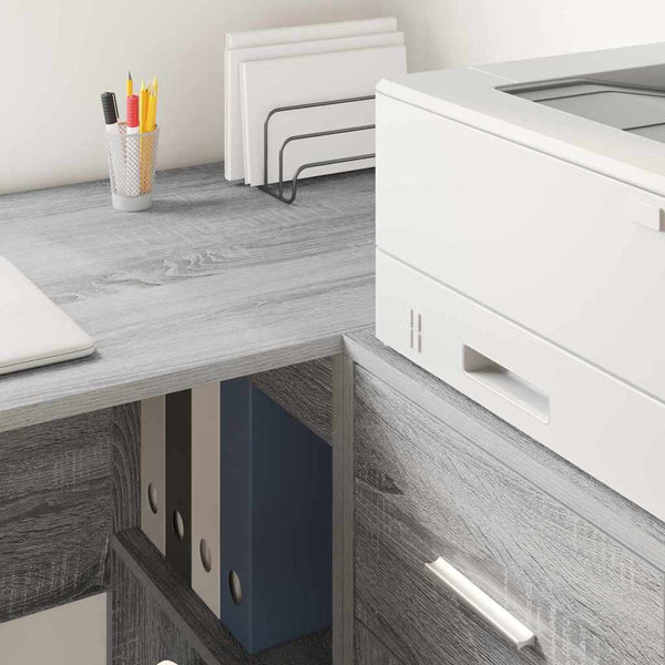 Schreibtisch Sonoma Grau 102cm