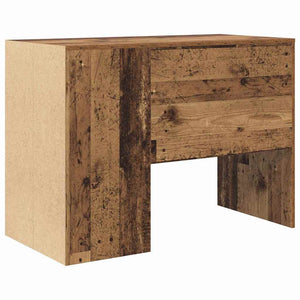 vidaXL Bureau avec étagère en bois de récupération 102 x 50 x 75 cm Bois d'ingénierie