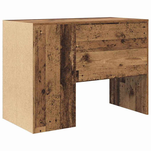 vidaXL Bureau avec étagère en bois de récupération 102 x 50 x 75 cm Bois d'ingénierie