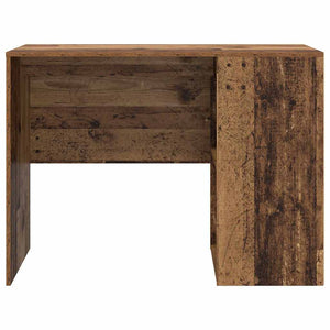 vidaXL Bureau avec étagère en bois de récupération 102 x 50 x 75 cm Bois d'ingénierie