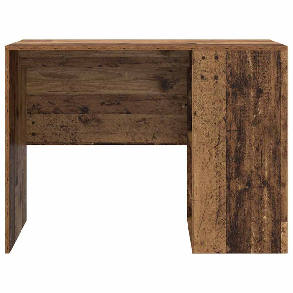 vidaXL Bureau avec étagère en bois de récupération 102 x 50 x 75 cm Bois d'ingénierie