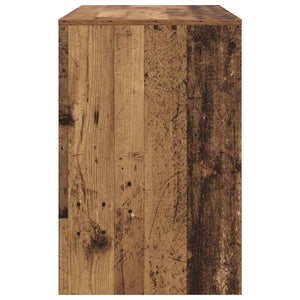 vidaXL Bureau avec étagère en bois de récupération 102 x 50 x 75 cm Bois d'ingénierie