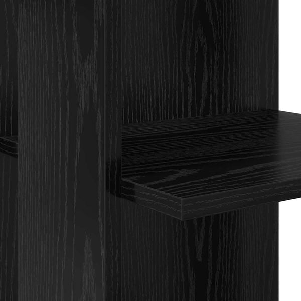 Eckschreibtisch Schwarz Eichenoptik 140 cm