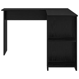 Eckschreibtisch Schwarz Eichenoptik 140 cm