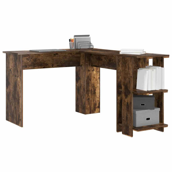 Eckschreibtisch Geräucherte Eiche 140 cm
