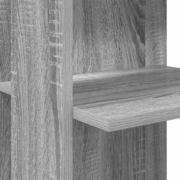 Eckschreibtisch mit Regal Sonoma Grau