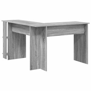 Eckschreibtisch mit Regal Sonoma Grau