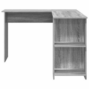 Eckschreibtisch mit Regal Sonoma Grau