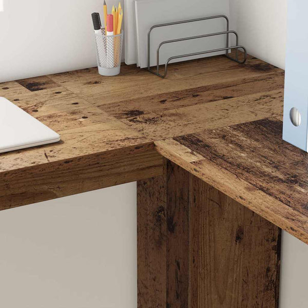 Eckschreibtisch Altholz, 140 cm