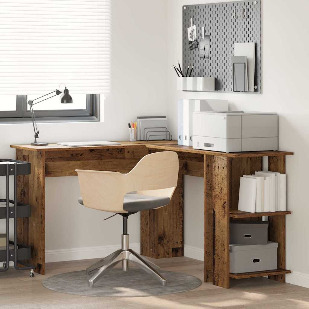 Eckschreibtisch Altholz, 140 cm