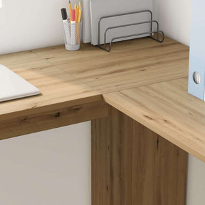 Eckschreibtisch mit Regal Artisan Eiche