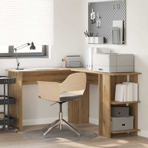 Eckschreibtisch mit Regal Artisan Eiche