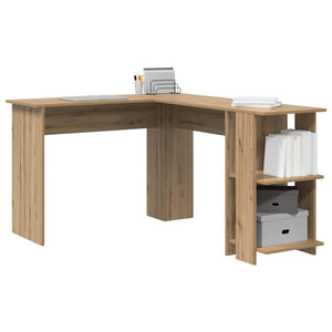 Eckschreibtisch mit Regal Artisan Eiche