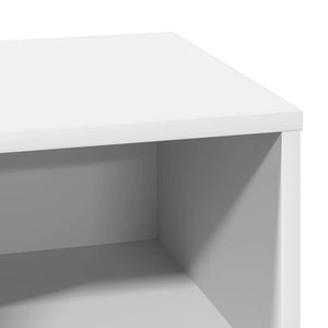 Nachttisch 2er Set Weiß Holz