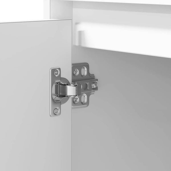 Nachttisch 2er Set Weiß Holz
