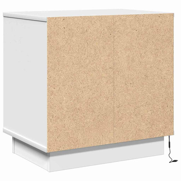 Nachttisch 2er Set Weiß Holz