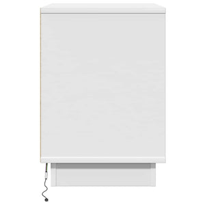 Nachttisch 2er Set Weiß Holz