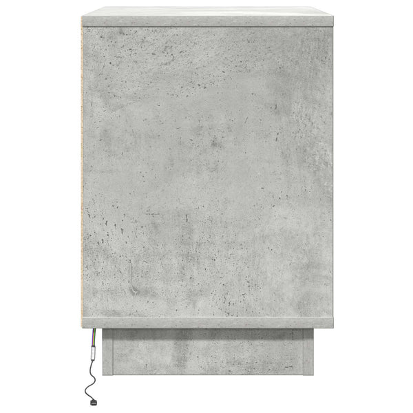 Nachttisch 2er Set Beton Grau