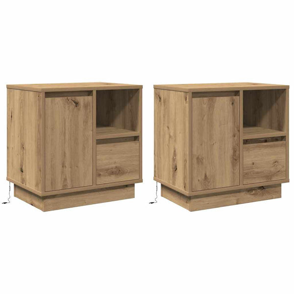 Nachttisch 2er Set Artisan Eiche