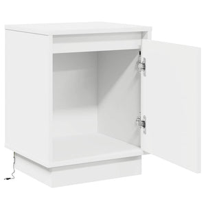 Nachttisch 2er Set Weiß Holz