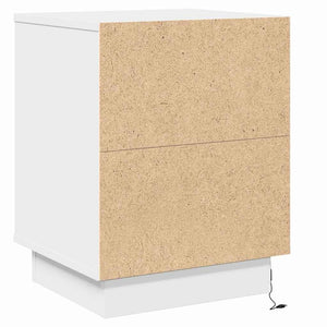 Nachttisch 2er Set Weiß Holz