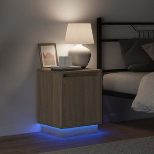Nachttisch Sonoma Eiche mit LED