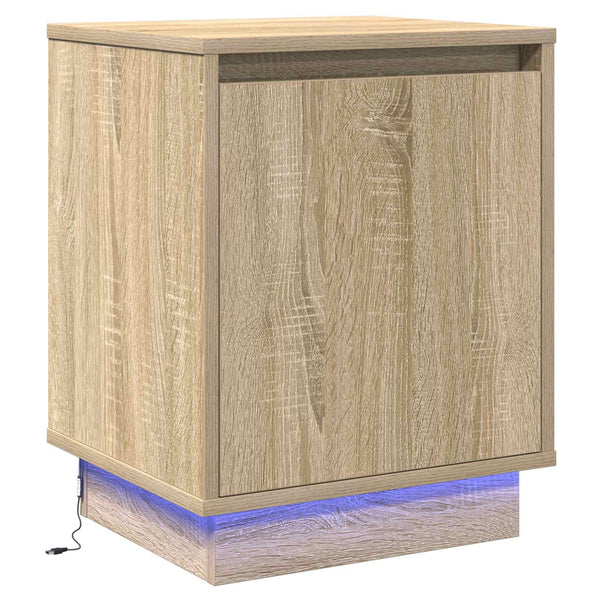 Nachttisch Sonoma Eiche mit LED