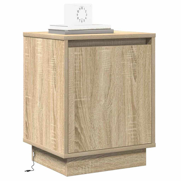 Nachttisch Sonoma Eiche mit LED