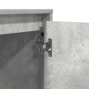 Beton Grau Nachttisch mit USB-LED